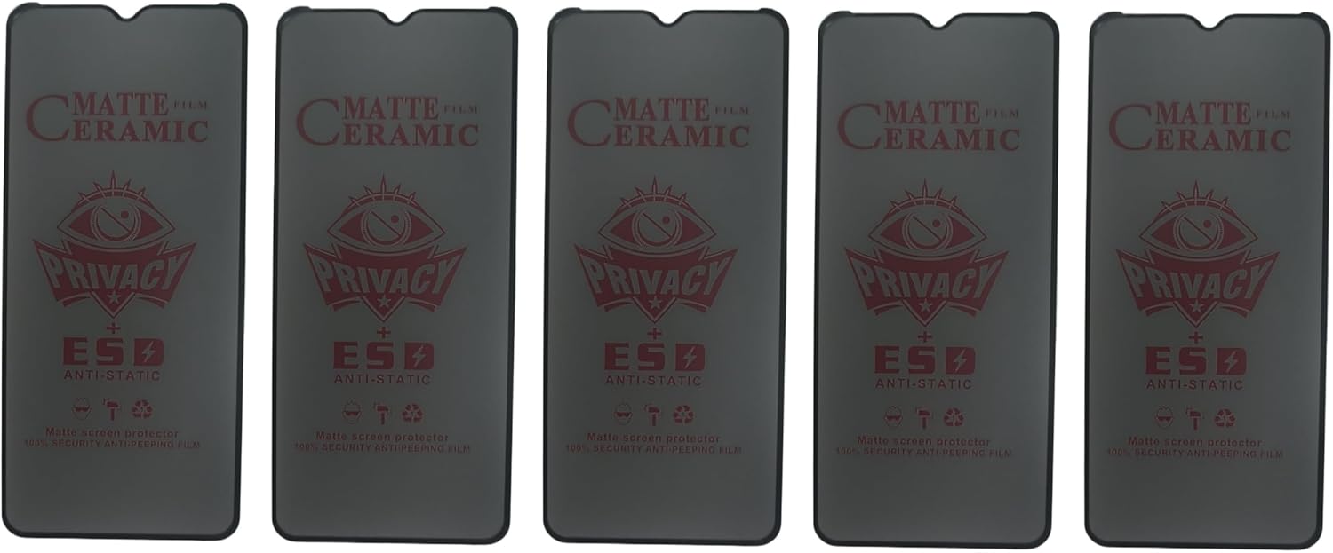 Matte ceramic privacy screen protectors.