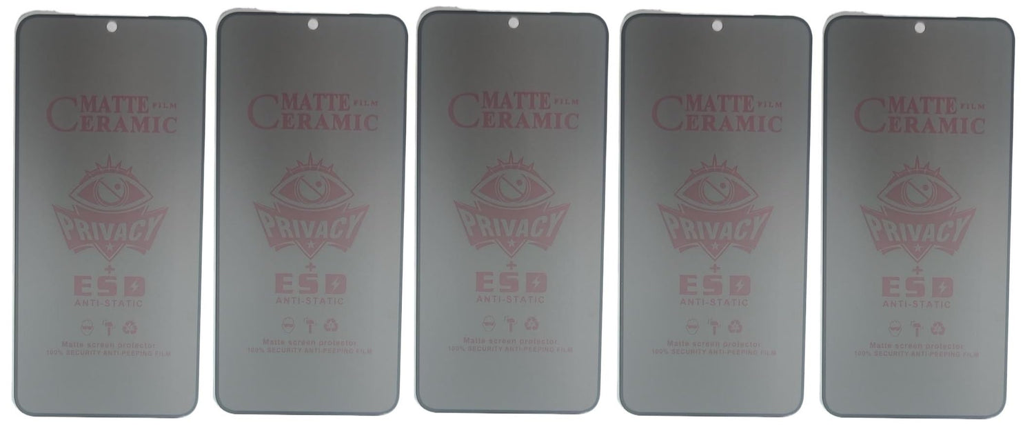 Matte ceramic screen protectors.