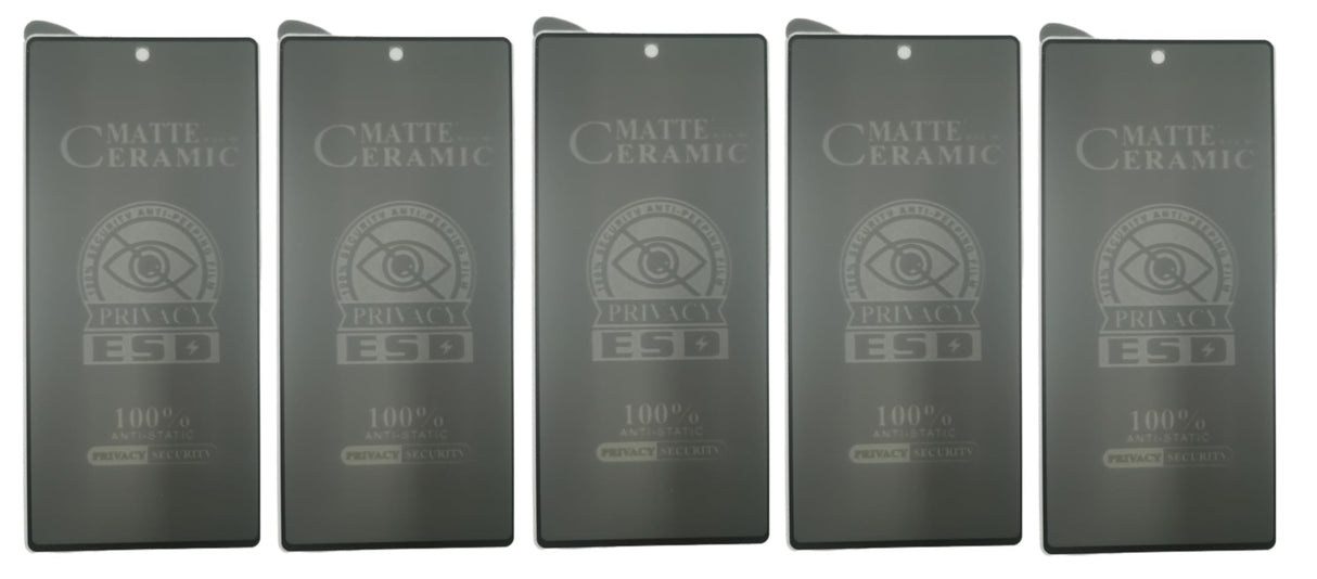 Matte ceramic screen protectors.