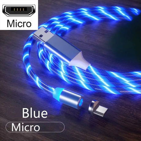 micro usb cable blue