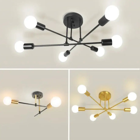 the modern ceiling light with five lights