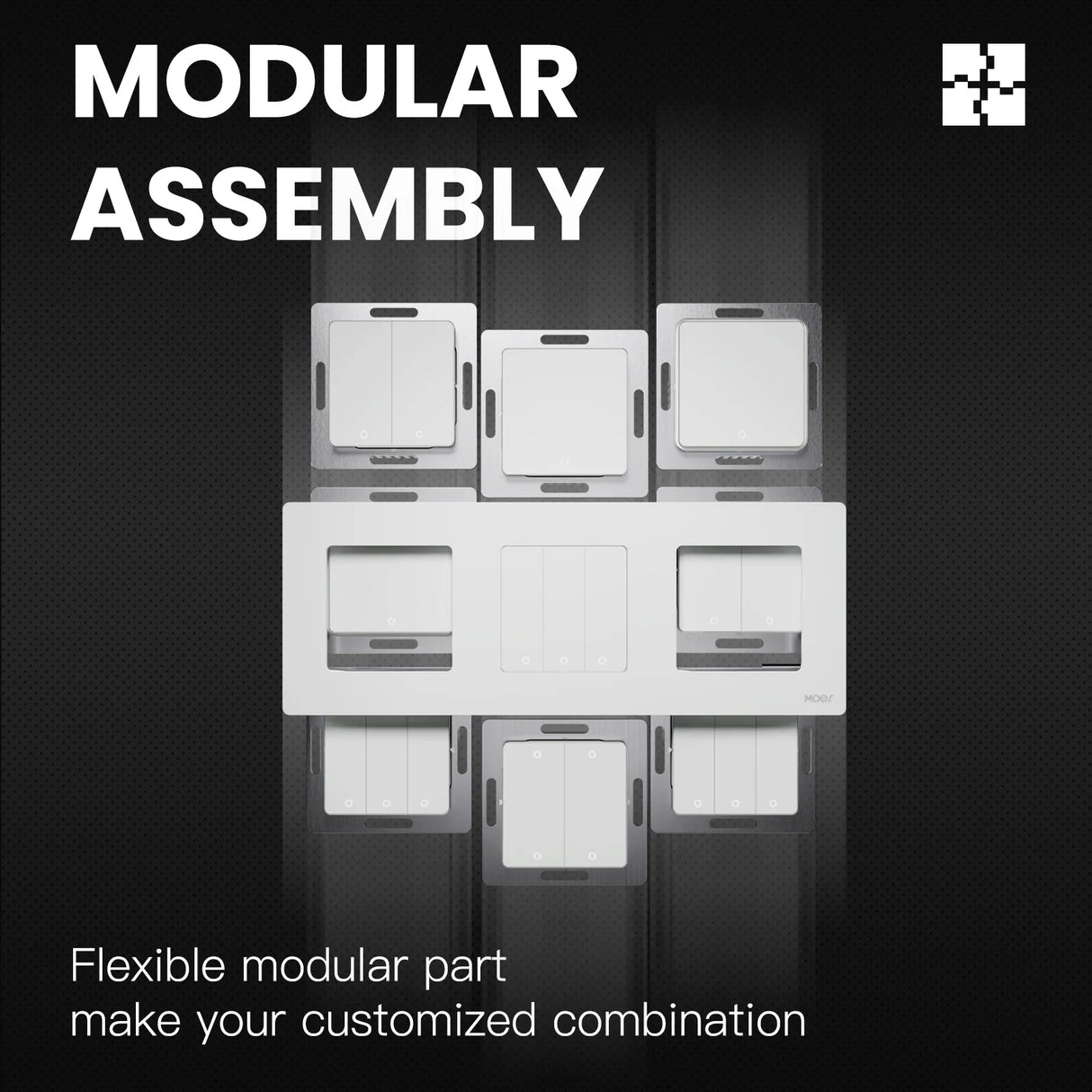 Modular electrical switch assembly.