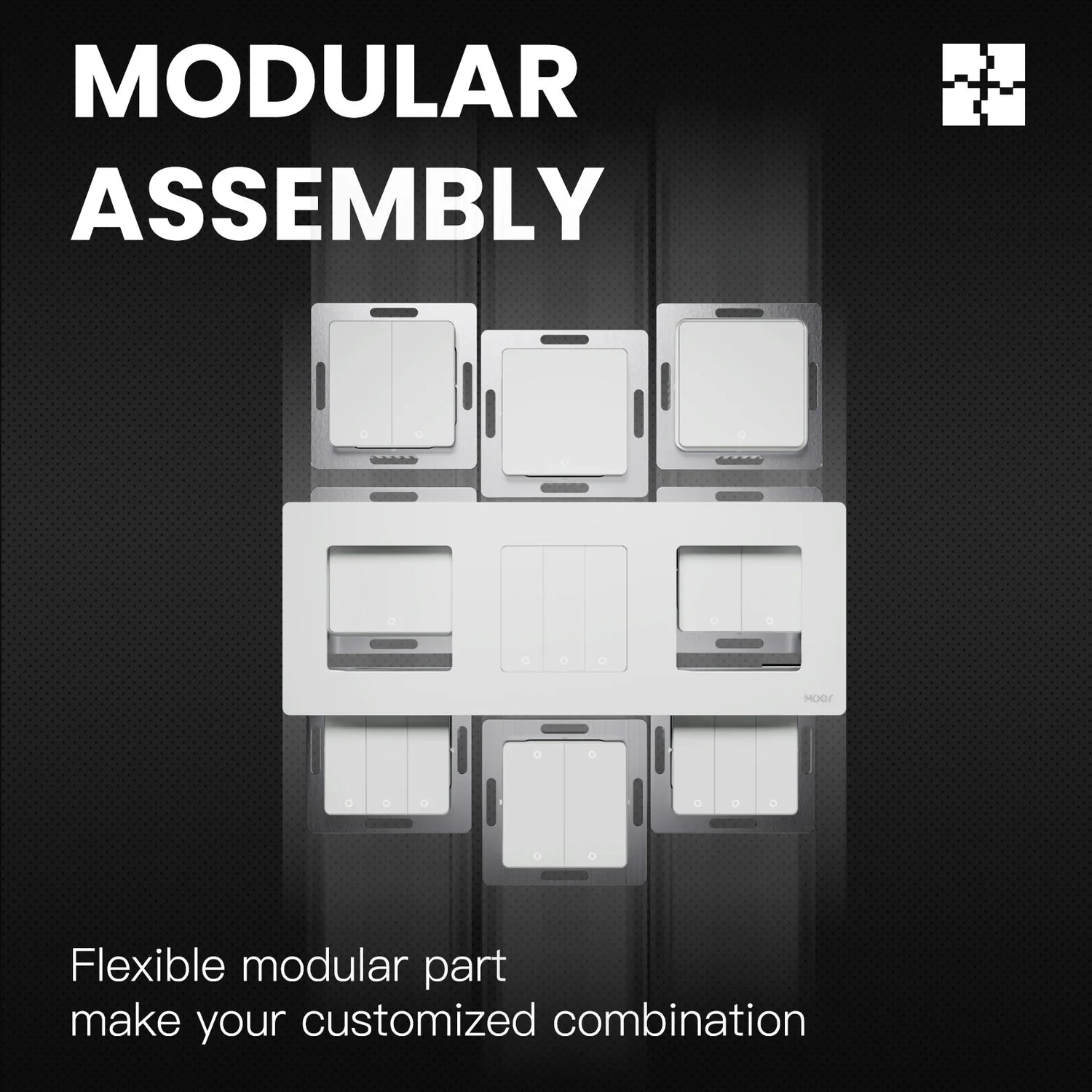 Modular electrical switch assembly.