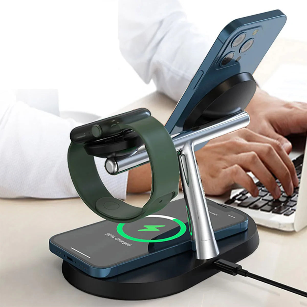 Multi-device charging stand.