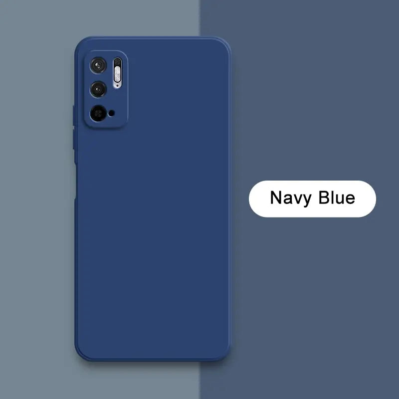 the navy blue iphone case is shown with the text navy blue