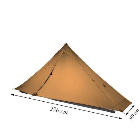 the north face tent is shown with measurements