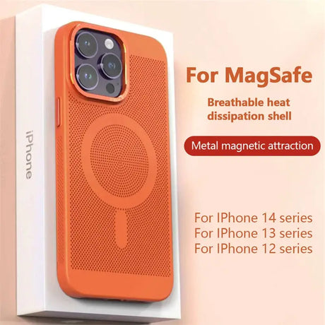 the orange iphone case is shown with the text for maga