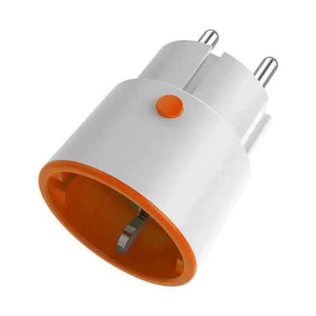an orange and white usb charger