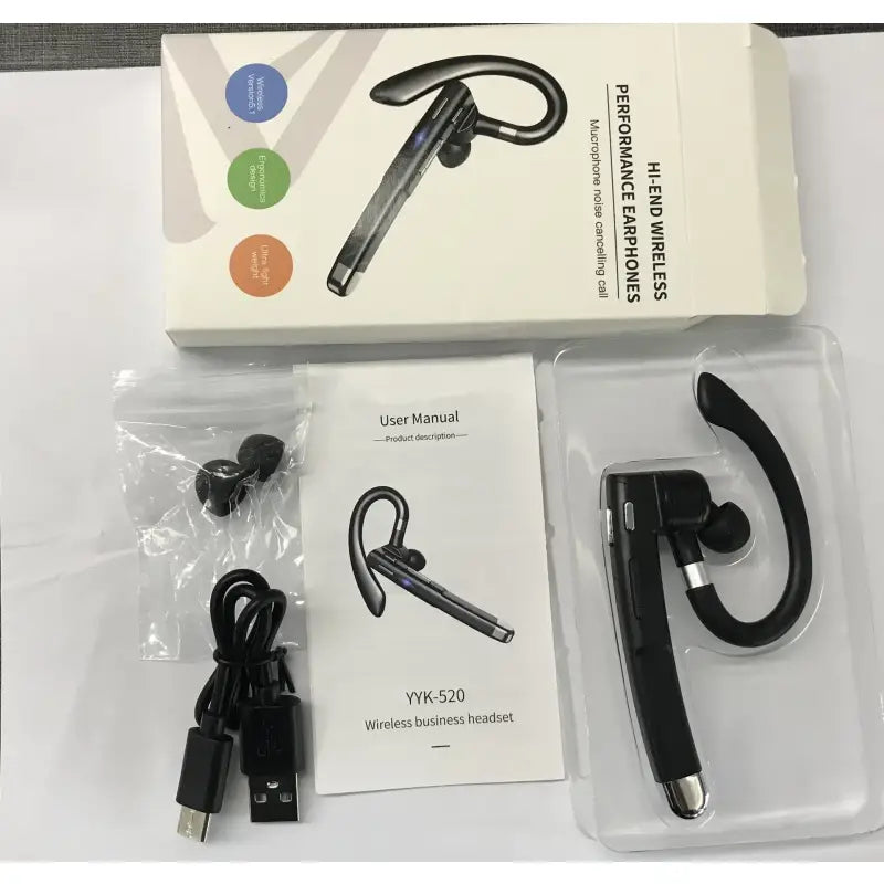 A pair of bluetooth bluetooth wireless earphones