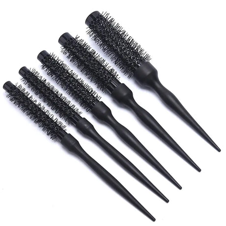 5 pcs hair brush set with black handle