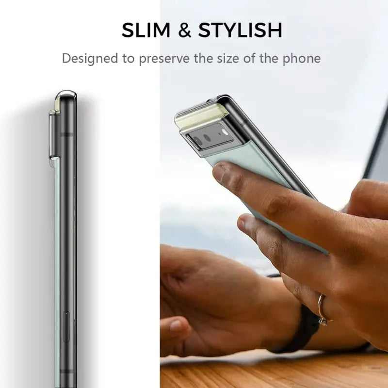 a person using a cell phone to use a pen
