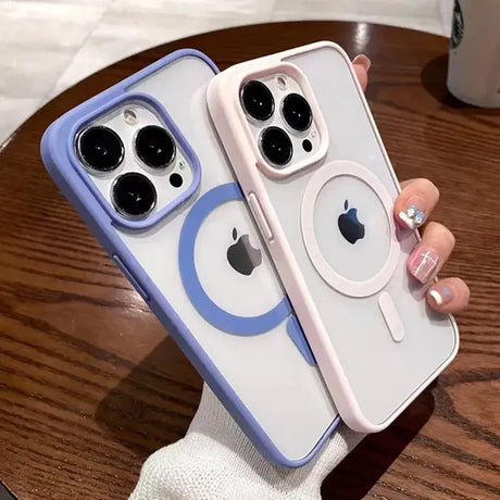 a person holding an iphone case with a camera