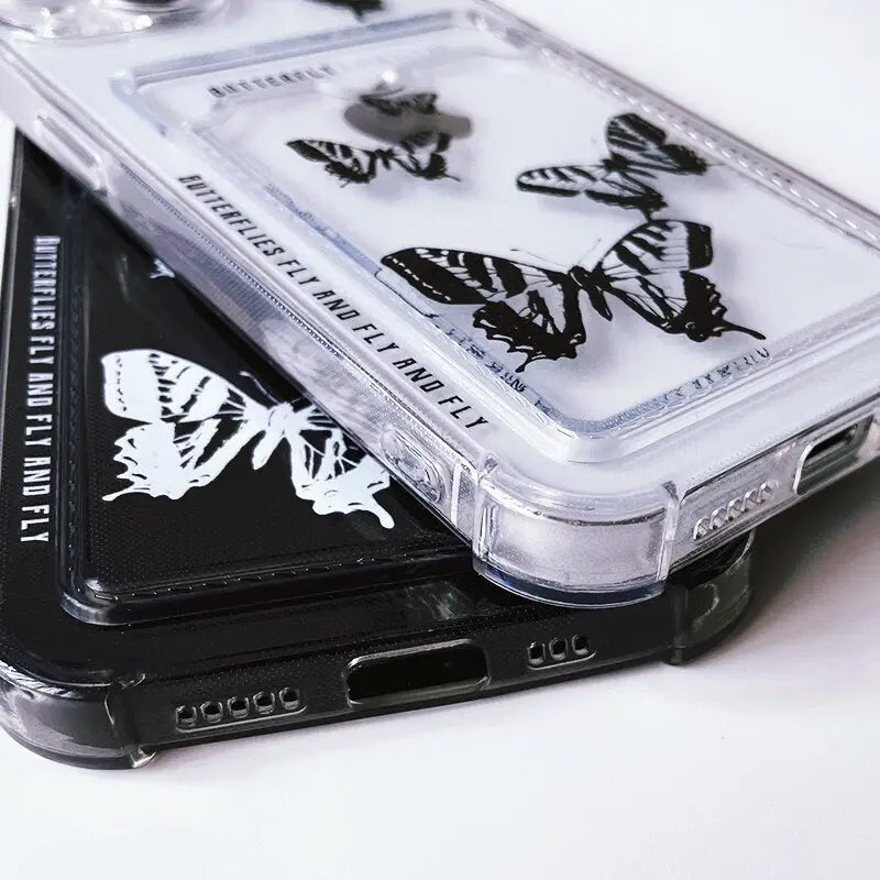 a phone case with butterflies on it