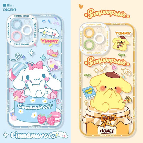a phone case with a cartoon character design
