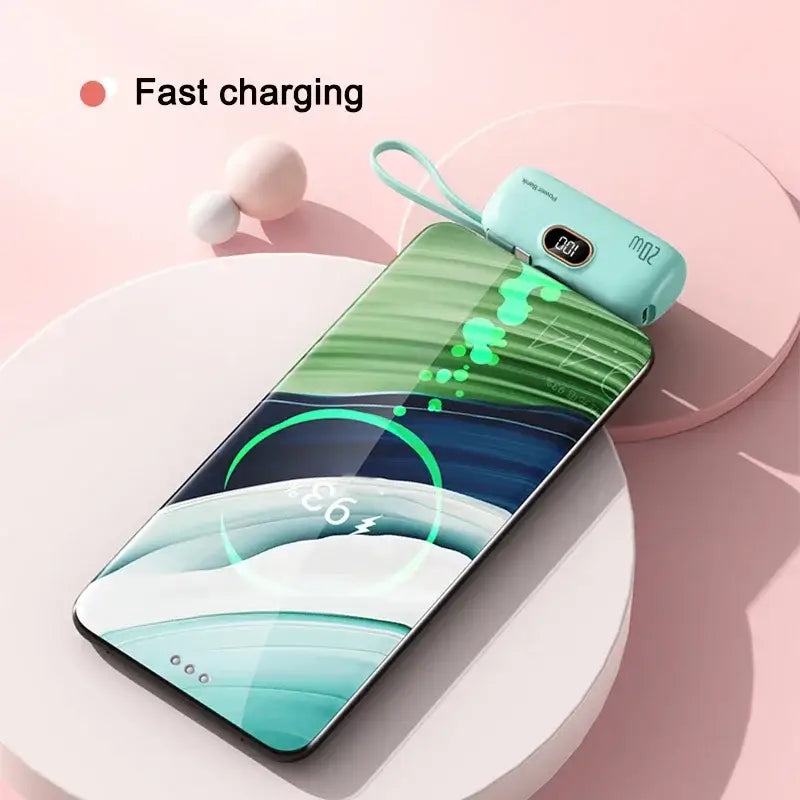 a phone case with a phone charging device