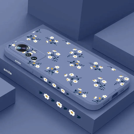 a phone case with a flower pattern on it