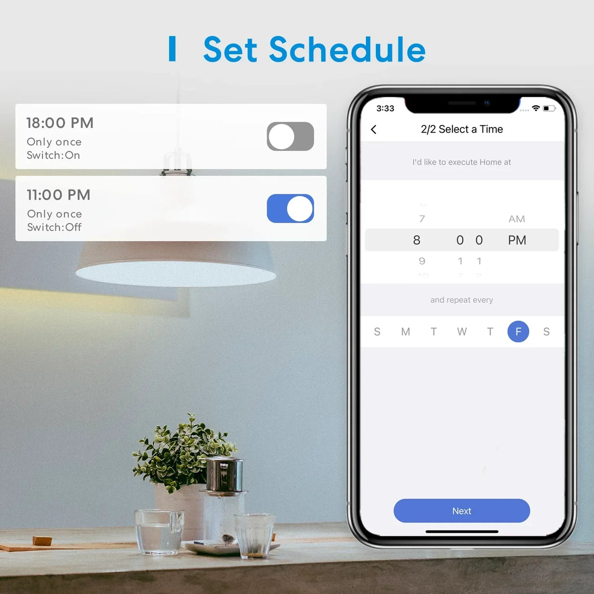 a phone with the text’i schedule’on it