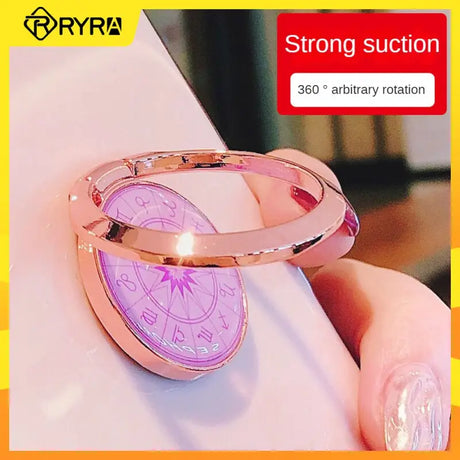 a pink ring with a pink stone in the middle