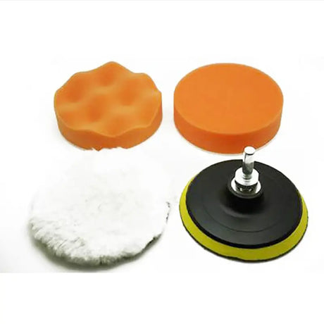 a polisher and a sponge on a white background