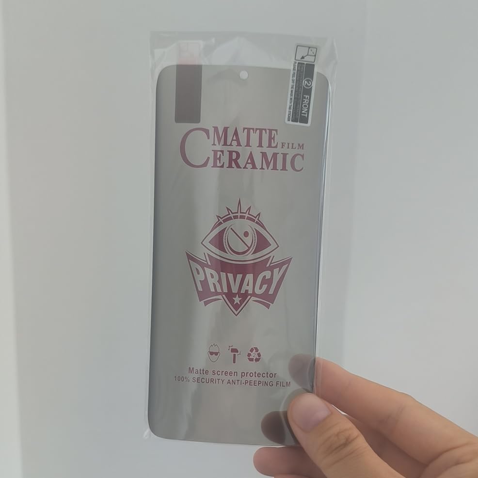 Privacy matte ceramic screen protector.