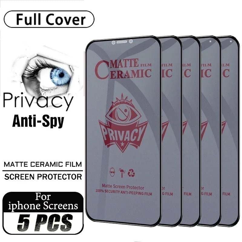 Privacy screen protectors for iPhones.