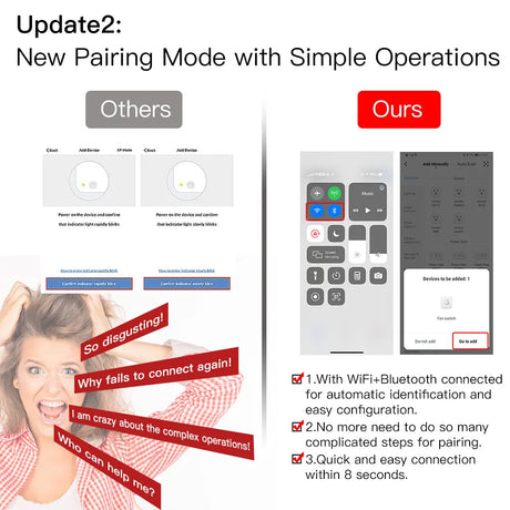 Product comparison advertisement.