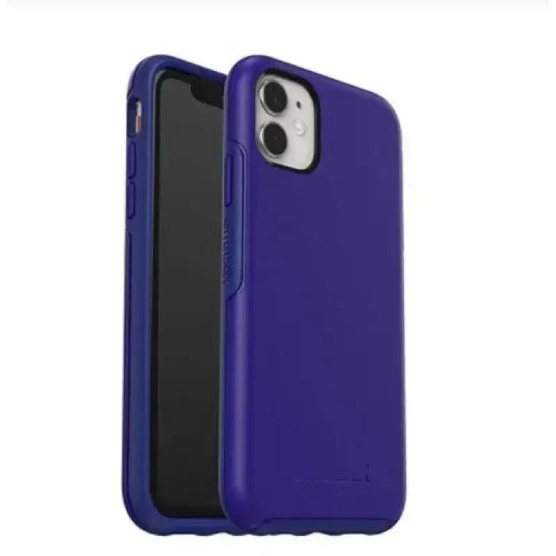 the back of a purple iphone 11 case