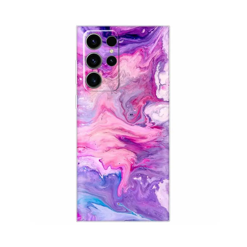 the purple and blue marble pattern skin for the samsung note 10