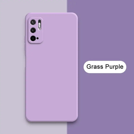 a purple iphone case with the words gas purple on it