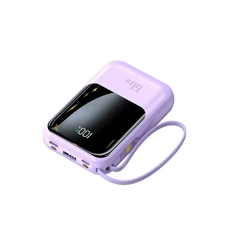 the purple smart watch with a strap