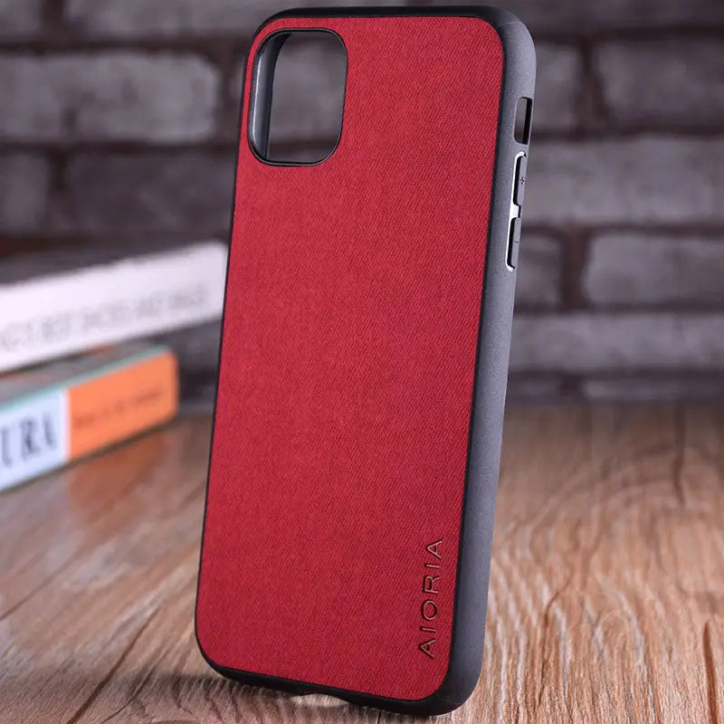 the red leather case for the iphone 11