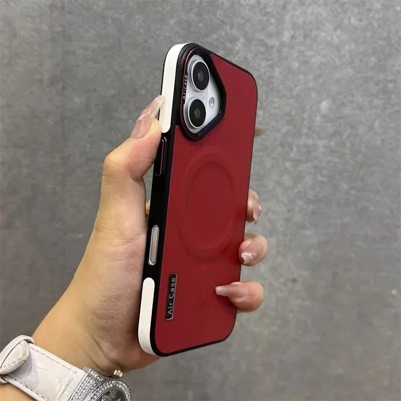 Red phone case.