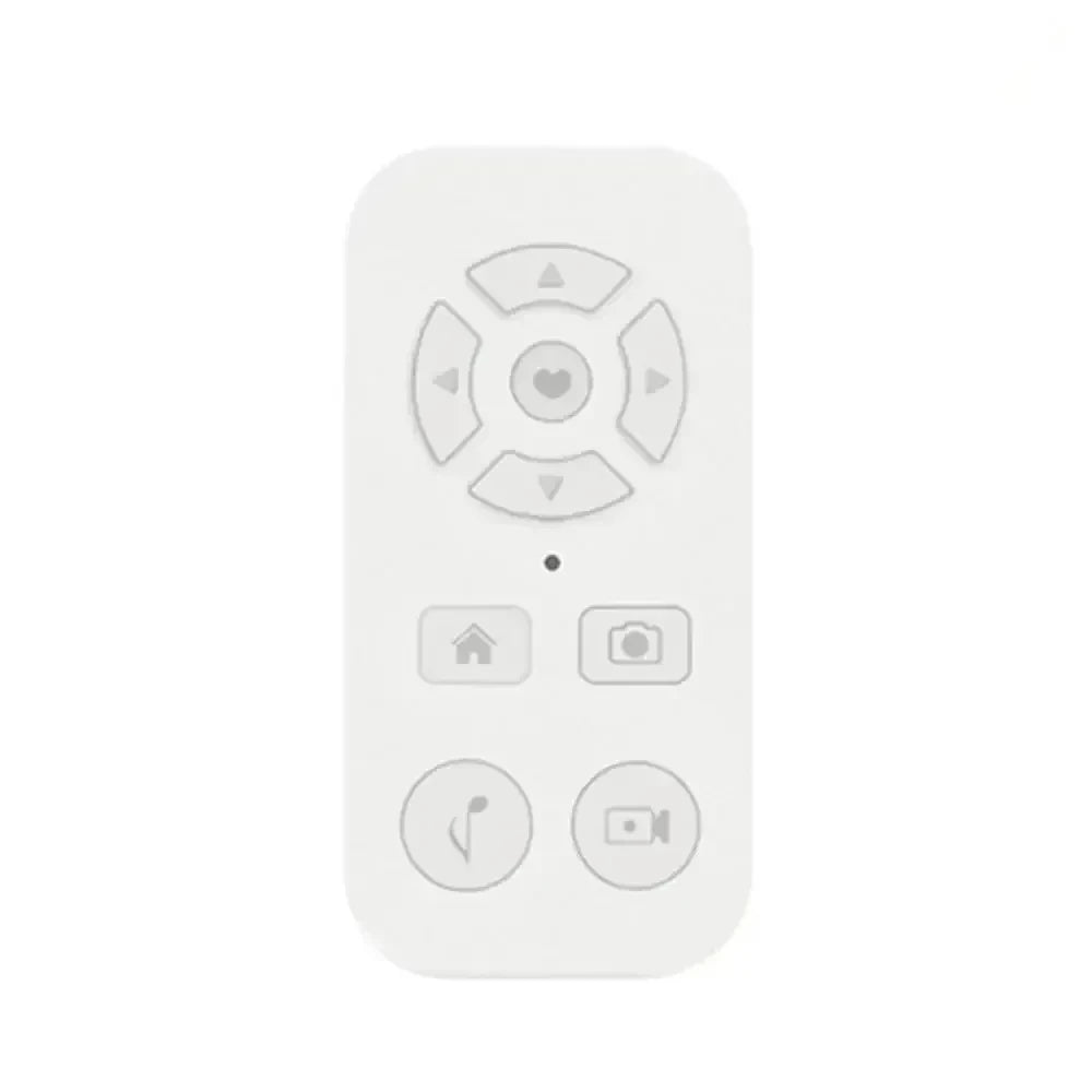 Remote control with directional pad and function buttons.