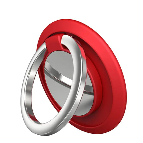 two rings with a red ring on top