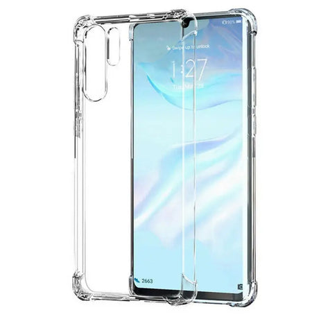 the back of a clear case for the samsung galaxy s10