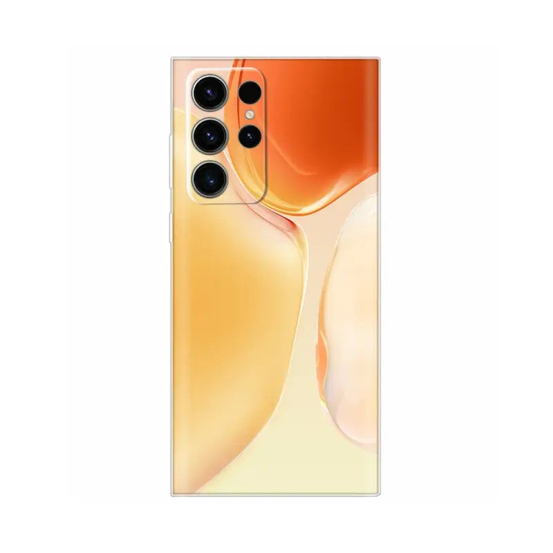 the back of the samsung galaxy s20 smartphone