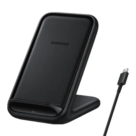 the samsung charger is shown with a charging cable