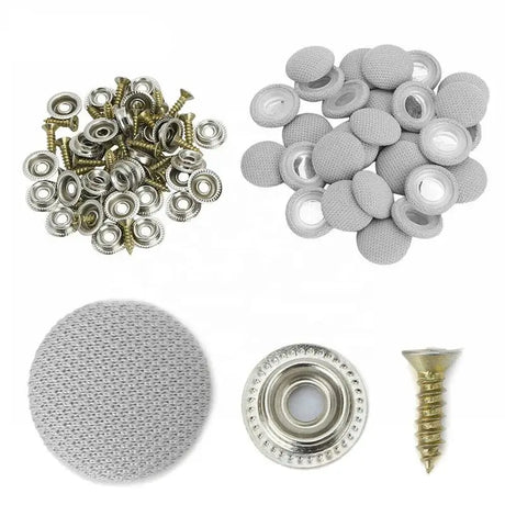 a selection of metal and stainless parts