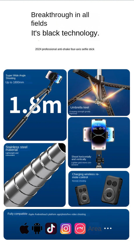 Selfie stick product advertisement.