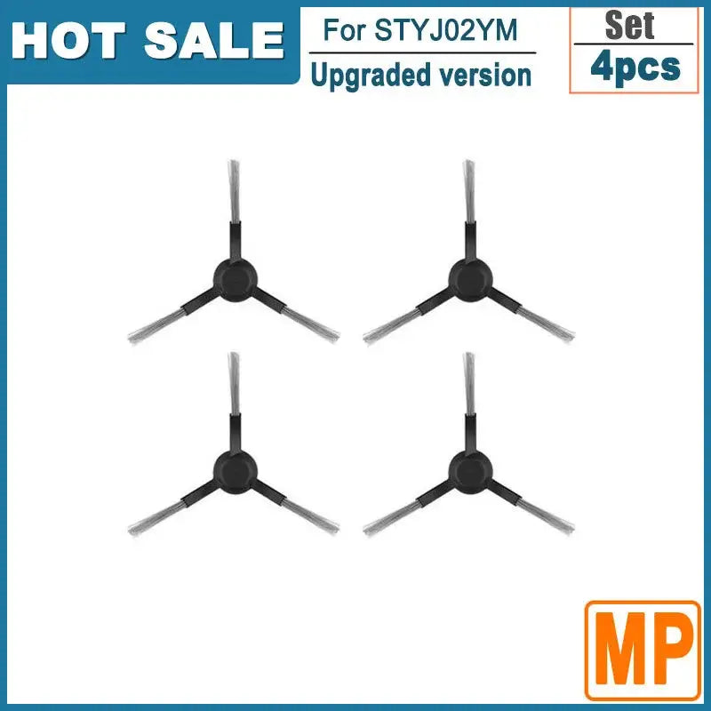 A set of four black and white photo of a set of four microphone stands
