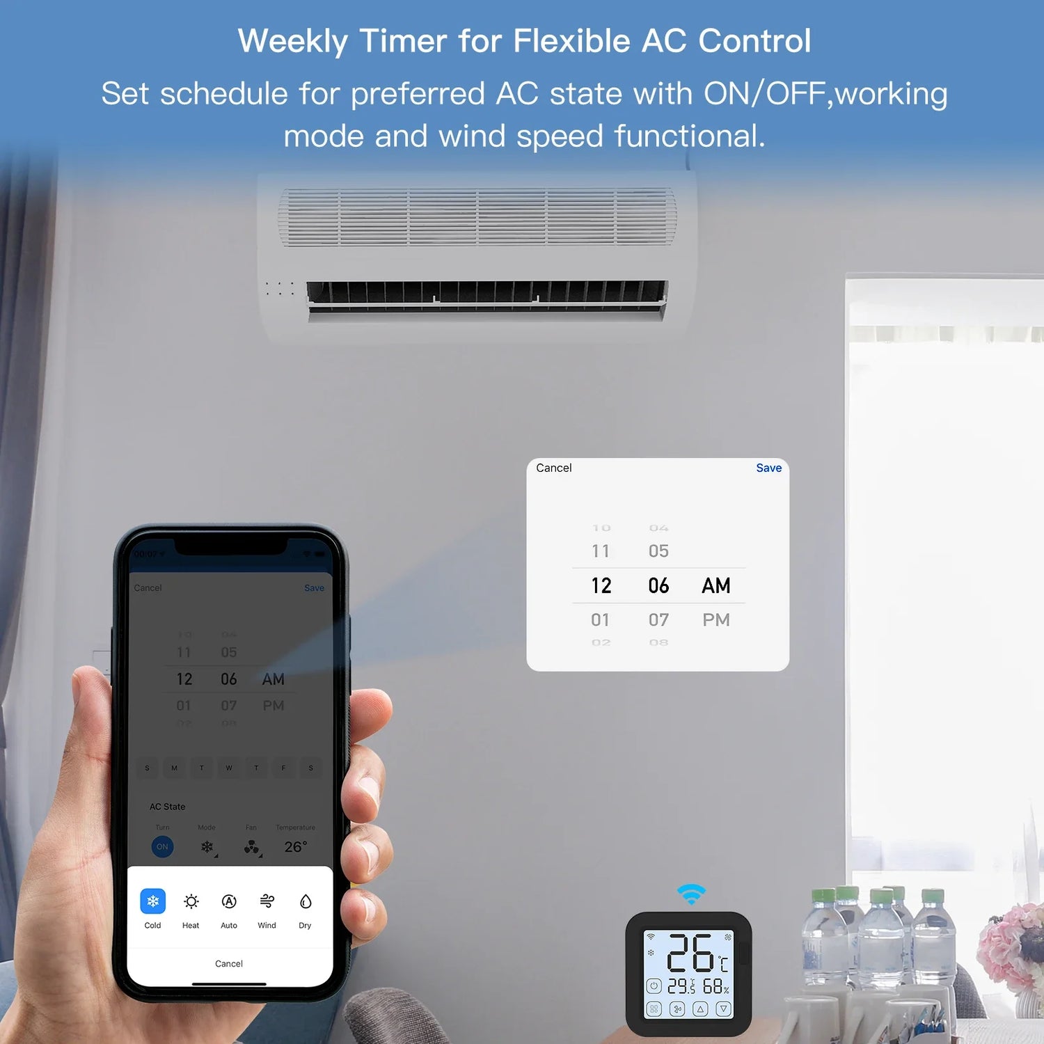 Smart air conditioner control system.