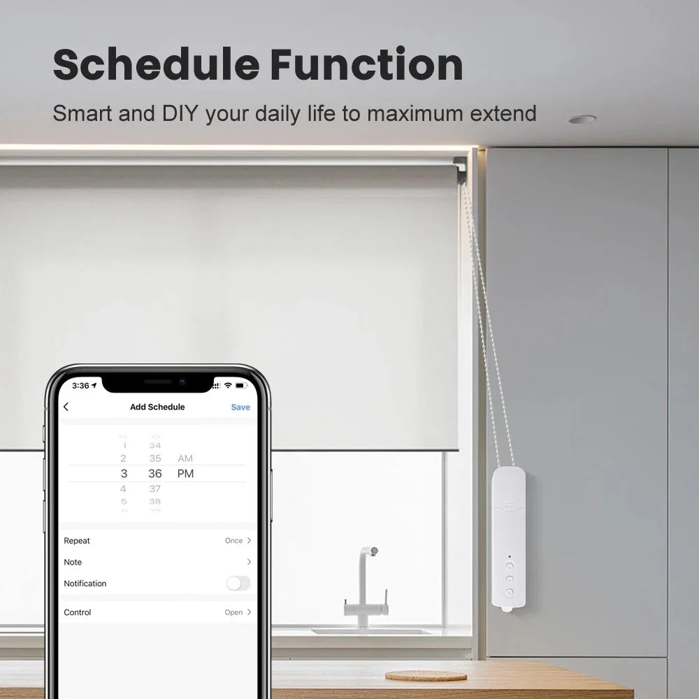 Smart blind automation system.
