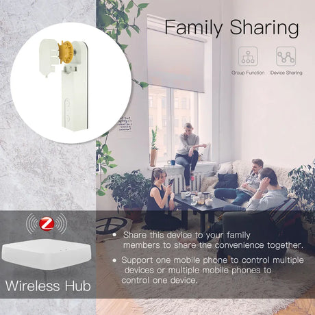 Smart blind motor and hub.
