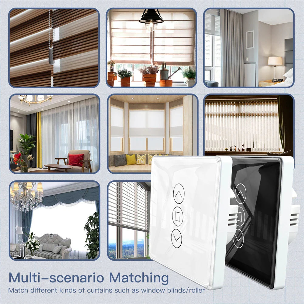 Smart curtain control panels.
