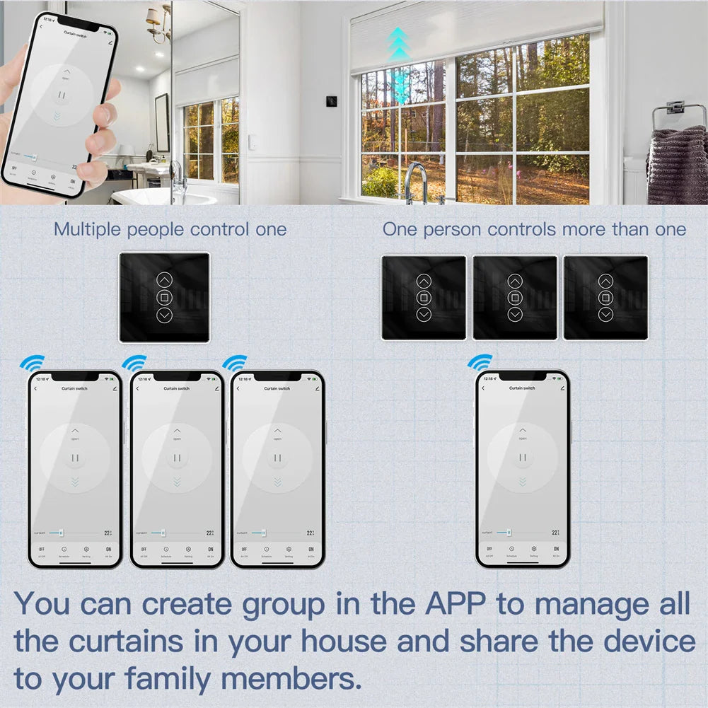 Smart curtain control system.