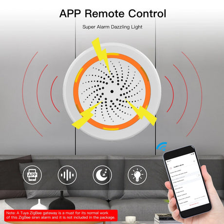Smart home alarm siren.