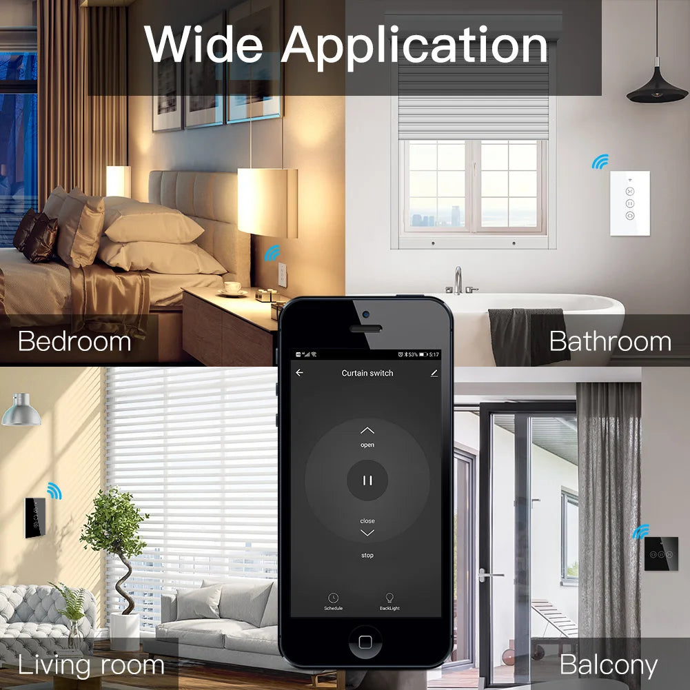 Smart home application display.