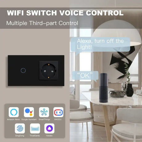 a smart home automation device with the text, `’wi switch control ’