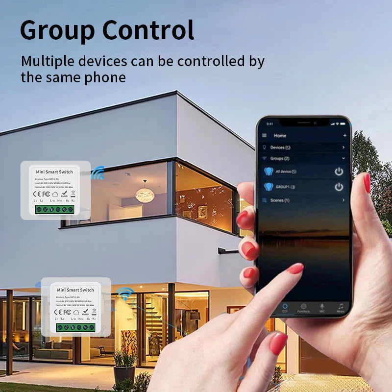 Smart home automation setup.