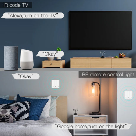 Smart home automation setup.